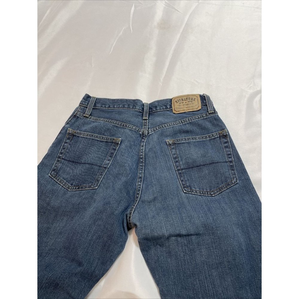LEVI'S Signature MEN’S STRAIGHT FIT Denim Blue JEAN Pants SIZE 30 X 30 - Picture 7 of 9